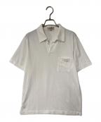 HERMESエルメス）の古着「スキッパーポロシャツ」｜ホワイト