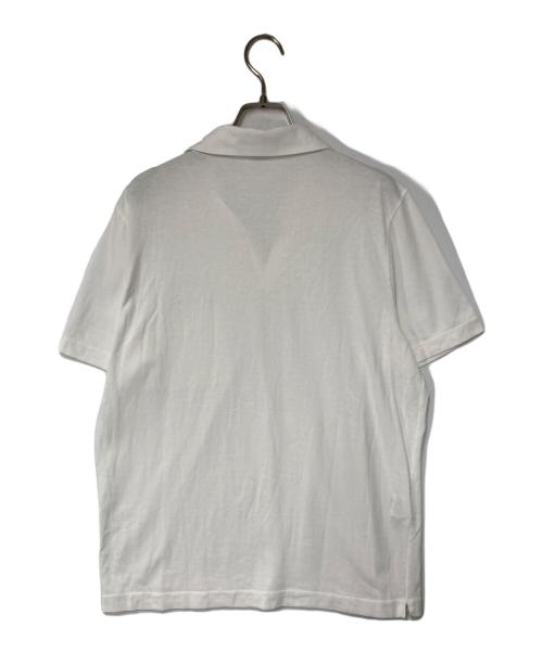 HERMES（エルメス）HERMES (エルメス) スキッパーポロシャツ ホワイト サイズ:Mの古着・服飾アイテム