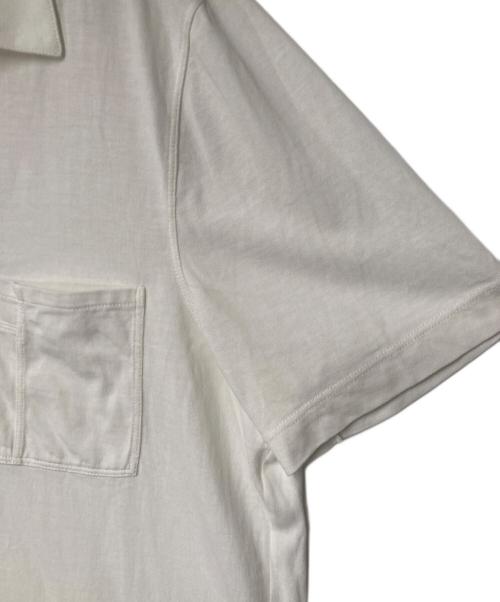 HERMES（エルメス）HERMES (エルメス) スキッパーポロシャツ ホワイト サイズ:Mの古着・服飾アイテム