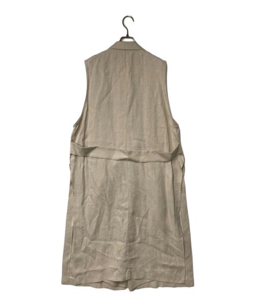 SACRA（サクラ）SACRA (サクラ) リネンダブルブレストロングジレ アイボリー サイズ:38の古着・服飾アイテム