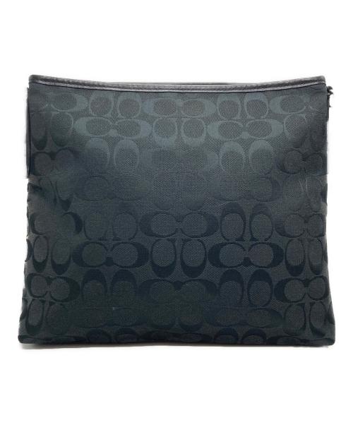 COACH（コーチ）COACH (コーチ) シグネチャーショルダーバッグ ブラックの古着・服飾アイテム