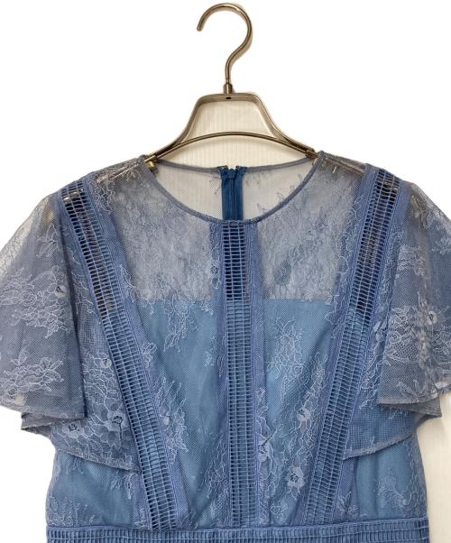 GRACE CONTINENTAL（（グレースコンチネンタル）GRACE CONTINENTAL (（グレースコンチネンタル) レイヤードレースタイトワンピース ブルー サイズ:38の古着・服飾アイテム