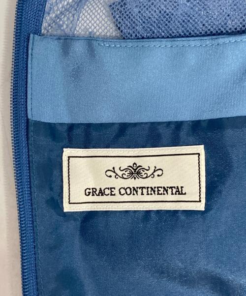 GRACE CONTINENTAL（（グレースコンチネンタル）GRACE CONTINENTAL (（グレースコンチネンタル) レイヤードレースタイトワンピース ブルー サイズ:38の古着・服飾アイテム