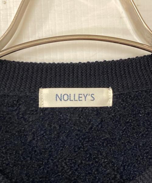 NOLLEY'S（ノーリーズ）NOLLEY'S (ノーリース) フワフワクルーネックジャケット ネイビー サイズ:38の古着・服飾アイテム
