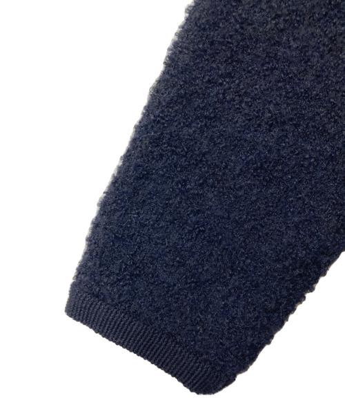 NOLLEY'S（ノーリーズ）NOLLEY'S (ノーリース) フワフワクルーネックジャケット ネイビー サイズ:38の古着・服飾アイテム