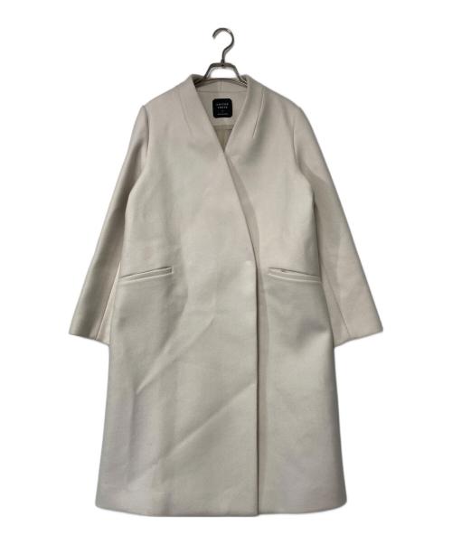 UNITED TOKYO（ユナイテッドトーキョー）UNITED TOKYO (ユナイテッドトーキョー) Super140カシミヤ混Vネックコート アイボリー サイズ:2の古着・服飾アイテム