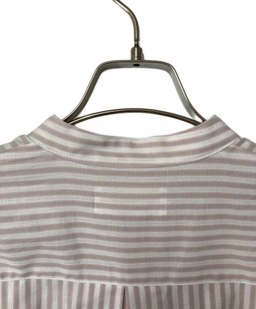 HERENCIA（ヘレンチア）HERENCIA (ヘレンチア) ストライプロングシャツ ピンク×ホワイト サイズ:Freeの古着・服飾アイテム