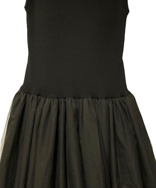 ADAWAS（アダワス）ADAWAS (アダワス) STRETCH COTTON MIDI DRESS ブラック サイズ:36の古着・服飾アイテム