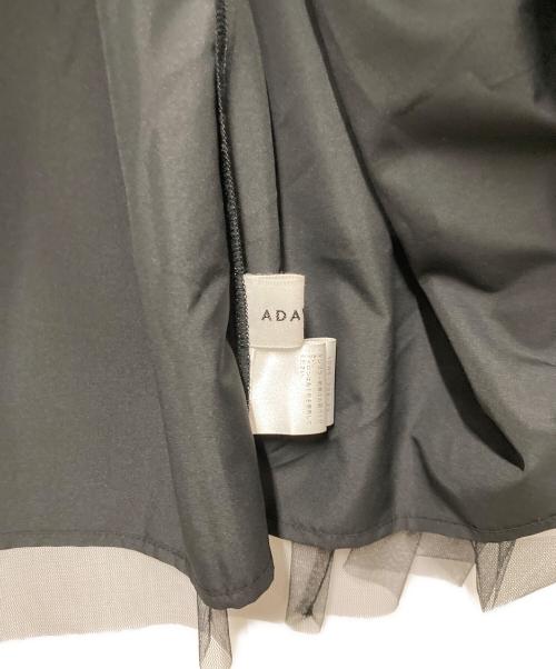 ADAWAS（アダワス）ADAWAS (アダワス) STRETCH COTTON MIDI DRESS ブラック サイズ:36の古着・服飾アイテム