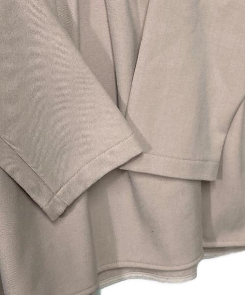 YORI（ヨリ）YORI (ヨリ) ソフト裏起毛フリルブラウス ペプラムカットソー ピンク サイズ:36の古着・服飾アイテム