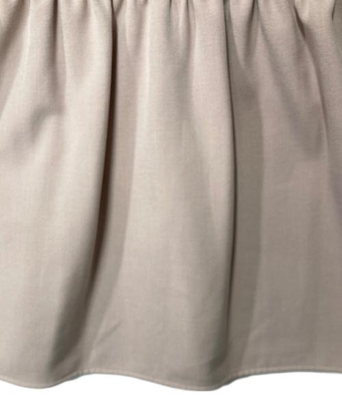 YORI（ヨリ）YORI (ヨリ) ソフト裏起毛フリルブラウス ペプラムカットソー ピンク サイズ:36の古着・服飾アイテム