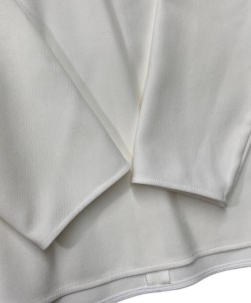 YORI（ヨリ）YORI (ヨリ) ダブルクロス丸襟カラーブラウス ホワイト サイズ:Fの古着・服飾アイテム