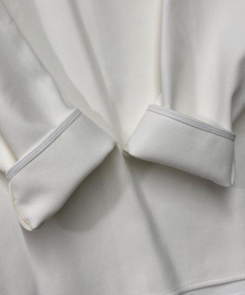 YORI（ヨリ）YORI (ヨリ) ダブルクロス丸襟カラーブラウス ホワイト サイズ:Fの古着・服飾アイテム