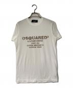 DSQUARED2ディースクエアード）の古着「プリントTシャツ」｜ホワイト