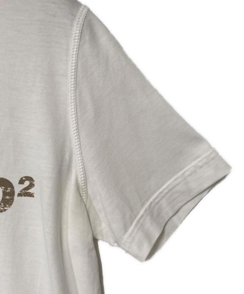 DSQUARED2（ディースクエアード）DSQUARED2 (ディースクエアード) プリントTシャツ ホワイト サイズ:XSの古着・服飾アイテム