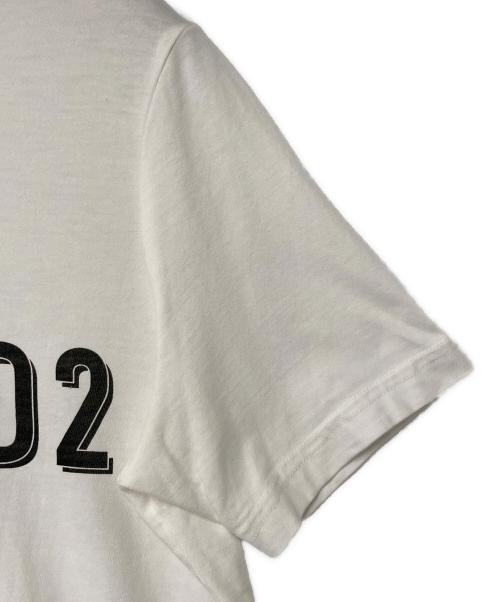 DSQUARED2（ディースクエアード）DSQUARED2 (ディースクエアード) プリントTシャツ ホワイト サイズ:XSの古着・服飾アイテム