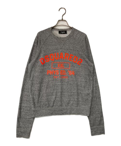 DSQUARED2（ディースクエアード）DSQUARED2 (ディースクエアード) ラグランスウェット グレー サイズ:XSの古着・服飾アイテム