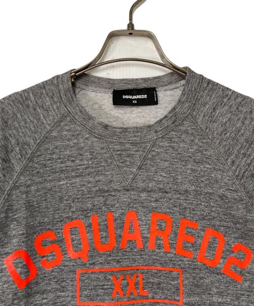 DSQUARED2（ディースクエアード）DSQUARED2 (ディースクエアード) ラグランスウェット グレー サイズ:XSの古着・服飾アイテム