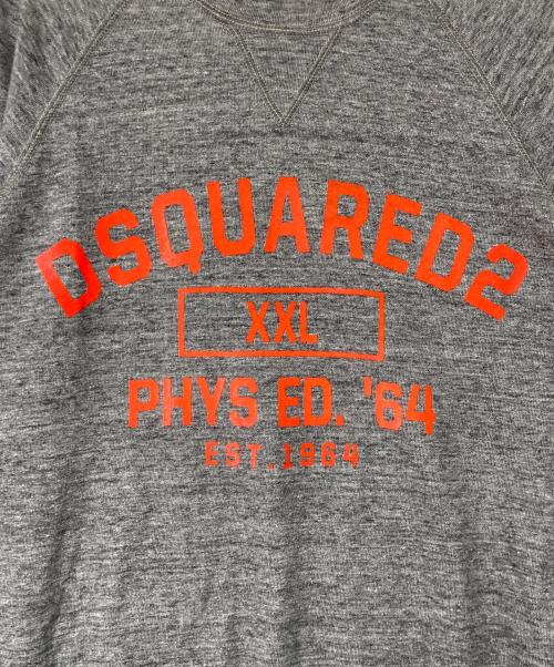 DSQUARED2（ディースクエアード）DSQUARED2 (ディースクエアード) ラグランスウェット グレー サイズ:XSの古着・服飾アイテム