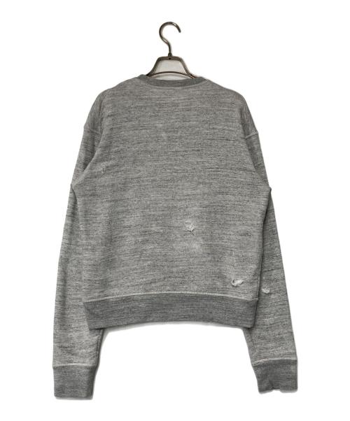 DSQUARED2（ディースクエアード）DSQUARED2 (ディースクエアード) ダメージ加工スウェット グレー サイズ:XSの古着・服飾アイテム