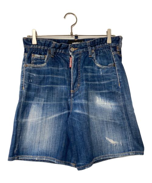 DSQUARED2（ディースクエアード）DSQUARED2 (ディースクエアード) デニムハーフパンツ インディゴ サイズ:44の古着・服飾アイテム