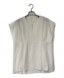 COLLAGE GALLARDAGALANTE（コラージュ ガリャルダガランテ）の古着「カラミウエストタックブラウス」｜ホワイト