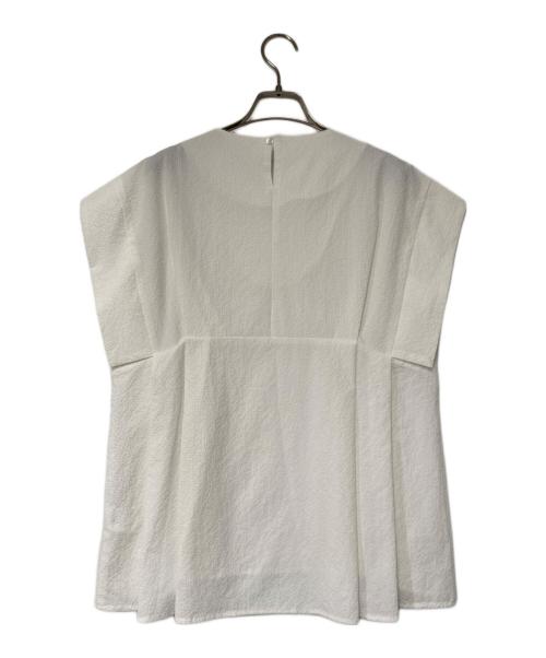 COLLAGE GALLARDAGALANTE（コラージュ ガリャルダガランテ）COLLAGE GALLARDAGALANTE (コラージュ ガリャルダガランテ) カラミウエストタックブラウス ホワイト サイズ:Fの古着・服飾アイテム