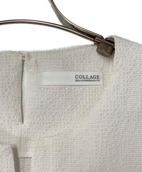 COLLAGE GALLARDAGALANTE（コラージュ ガリャルダガランテ）COLLAGE GALLARDAGALANTE (コラージュ ガリャルダガランテ) カラミウエストタックブラウス ホワイト サイズ:Fの古着・服飾アイテム