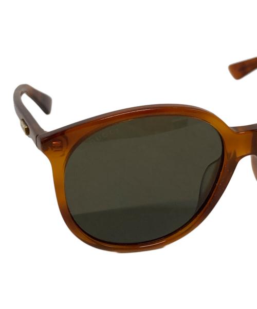 GUCCI（グッチ）GUCCI (グッチ) スクエア サングラス ブラウン サイズ:57□16-145の古着・服飾アイテム