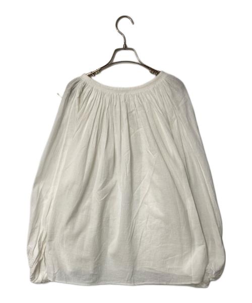 YLEVE（イレーヴ）YLEVE (イレーヴ) コットンボイルペザントブラウス ホワイトの古着・服飾アイテム