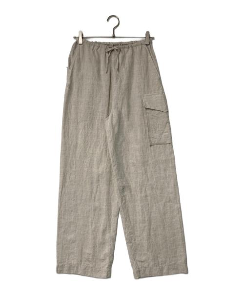 BLURHMS（ブラームス）BLURHMS (ブラームス) イージーリネン混カーゴパンツ アイボリーの古着・服飾アイテム