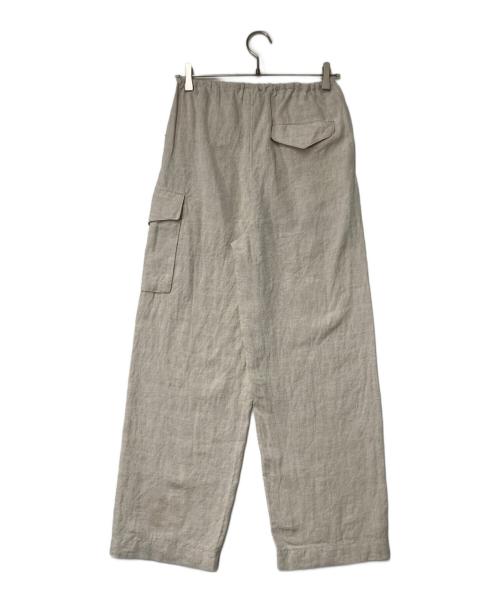 BLURHMS（ブラームス）BLURHMS (ブラームス) イージーリネン混カーゴパンツ アイボリーの古着・服飾アイテム