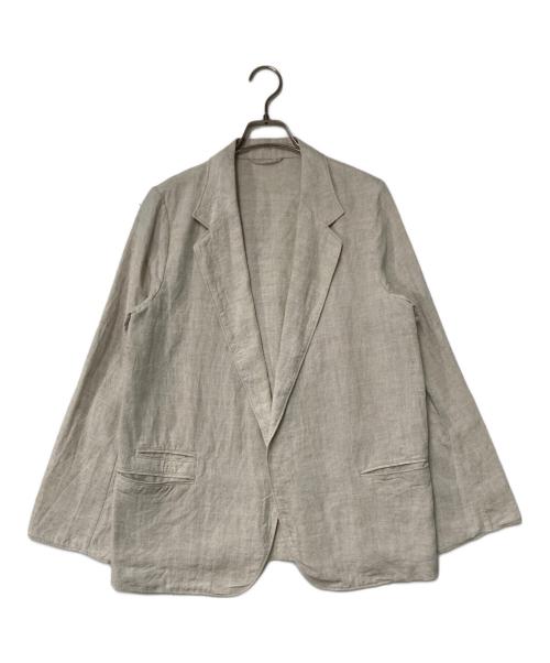BLURHMS（ブラームス）BLURHMS (ブラームス) リネン混ジャケット アイボリーの古着・服飾アイテム