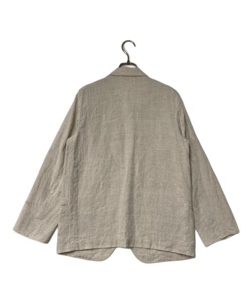 BLURHMS（ブラームス）BLURHMS (ブラームス) リネン混ジャケット アイボリーの古着・服飾アイテム