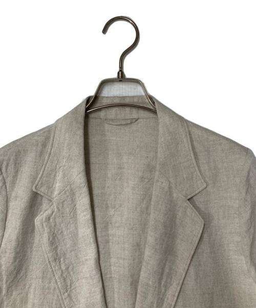 BLURHMS（ブラームス）BLURHMS (ブラームス) リネン混ジャケット アイボリーの古着・服飾アイテム