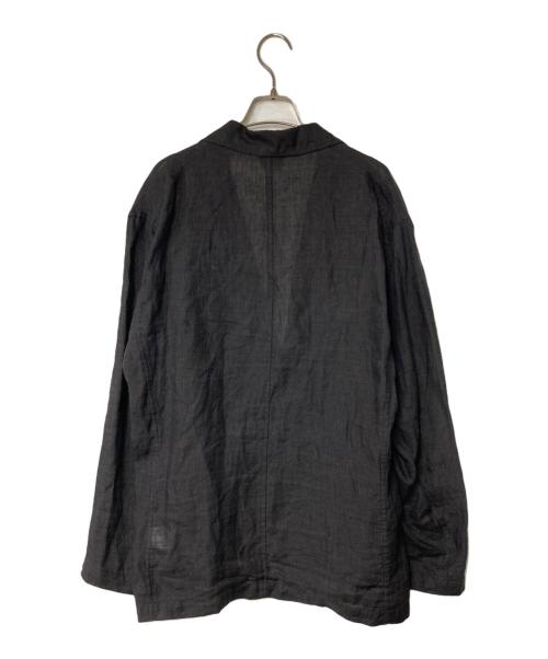 YLEVE（イレーヴ）YLEVE (イレーヴ) ウォッシュドリネンポプリン2Bジャケット ブラック サイズ:3の古着・服飾アイテム