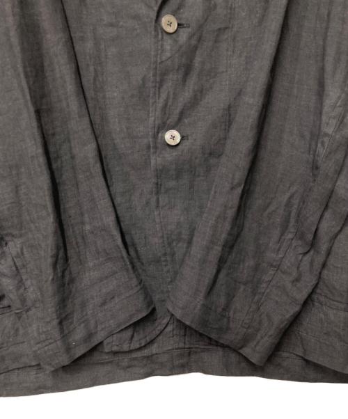 YLEVE（イレーヴ）YLEVE (イレーヴ) ウォッシュドリネンポプリン2Bジャケット ブラック サイズ:3の古着・服飾アイテム