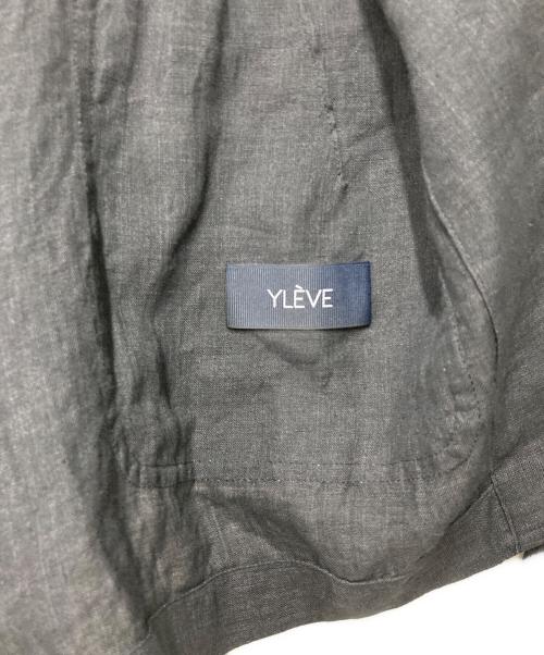 YLEVE（イレーヴ）YLEVE (イレーヴ) ウォッシュドリネンポプリン2Bジャケット ブラック サイズ:3の古着・服飾アイテム