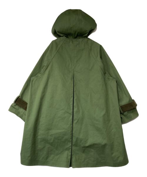 Traditional Weatherwear（トラディショナルウェザーウェア）Traditional Weatherwear (トラディショナルウェザーウェア) ライナー付ステンカラーコート カーキ×ブラック サイズ:34の古着・服飾アイテム