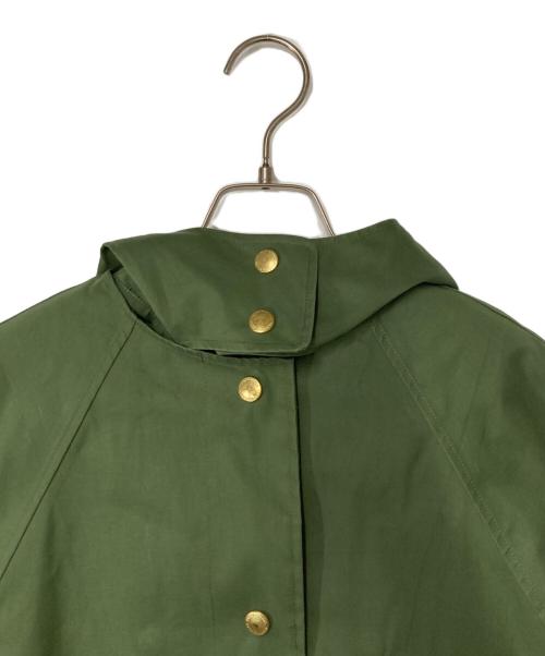 Traditional Weatherwear（トラディショナルウェザーウェア）Traditional Weatherwear (トラディショナルウェザーウェア) ライナー付ステンカラーコート カーキ×ブラック サイズ:34の古着・服飾アイテム