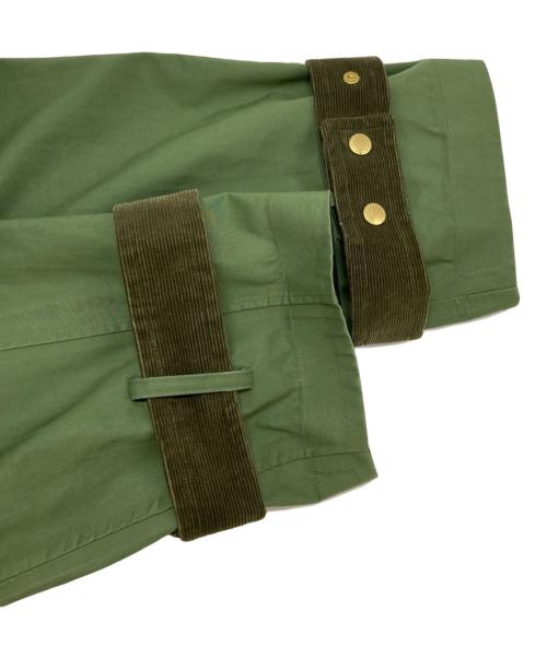 Traditional Weatherwear（トラディショナルウェザーウェア）Traditional Weatherwear (トラディショナルウェザーウェア) ライナー付ステンカラーコート カーキ×ブラック サイズ:34の古着・服飾アイテム