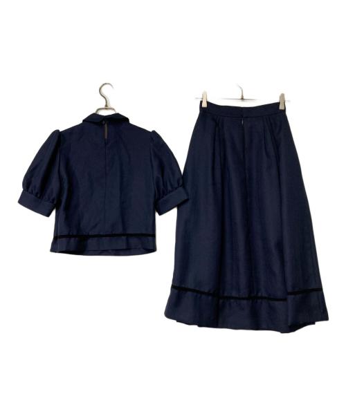 KITAMURA（キタムラ）KITAMURA (キタムラ) はしごレースプルオーバー/はしごレーススカート ネイビー サイズ:36の古着・服飾アイテム