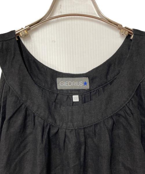 GIEDRIUS（ギェドリュス）GIEDRIUS (ギェドリュス) リネンワンピース ブラック サイズ:XSの古着・服飾アイテム