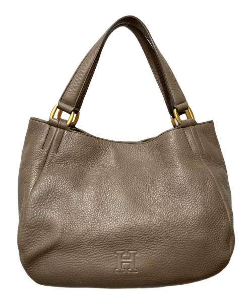 HIROFU（ヒロフ）HIROFU (ヒロフ) パフータ ハンドバッグ ベージュの古着・服飾アイテム