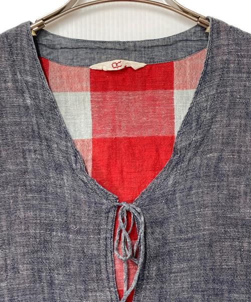 45R（フォーティファイブ・アール）45R (フォーティファイブ・アール) ダブルガーゼシャツワンピース インディゴ サイズ:表記無しの古着・服飾アイテム