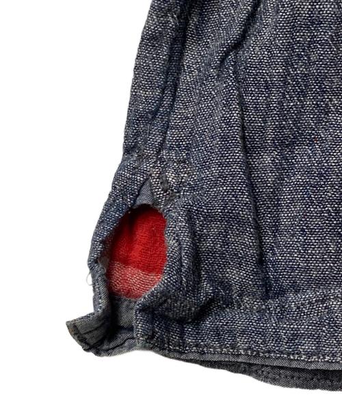 45R（フォーティファイブ・アール）45R (フォーティファイブ・アール) ダブルガーゼシャツワンピース インディゴ サイズ:表記無しの古着・服飾アイテム