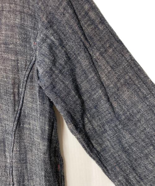 45R（フォーティファイブ・アール）45R (フォーティファイブ・アール) ダブルガーゼシャツワンピース インディゴ サイズ:表記無しの古着・服飾アイテム