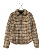 BURBERRY BLUE LABELバーバリーロンドンブルーレーベル）の古着「リバーシブルパテッドジャケット」｜ベージュ×ブラック