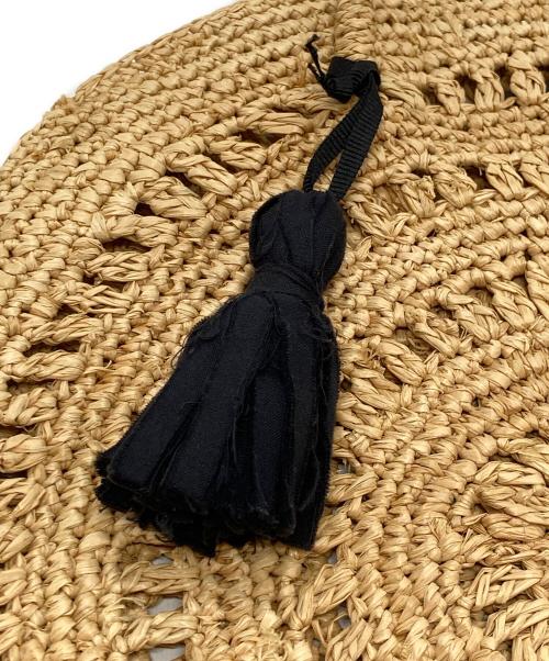 MAISON N.H PARIS（メゾン・エヌ・アッシュ・パリ）MAISON N.H PARIS (メゾン・エヌ・アッシュ・パリ) カゴバッグ ベージュ×ブラックの古着・服飾アイテム