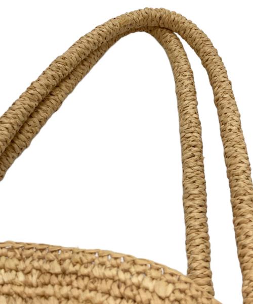 MAISON N.H PARIS（メゾン・エヌ・アッシュ・パリ）MAISON N.H PARIS (メゾン・エヌ・アッシュ・パリ) カゴバッグ ベージュ×ブラックの古着・服飾アイテム